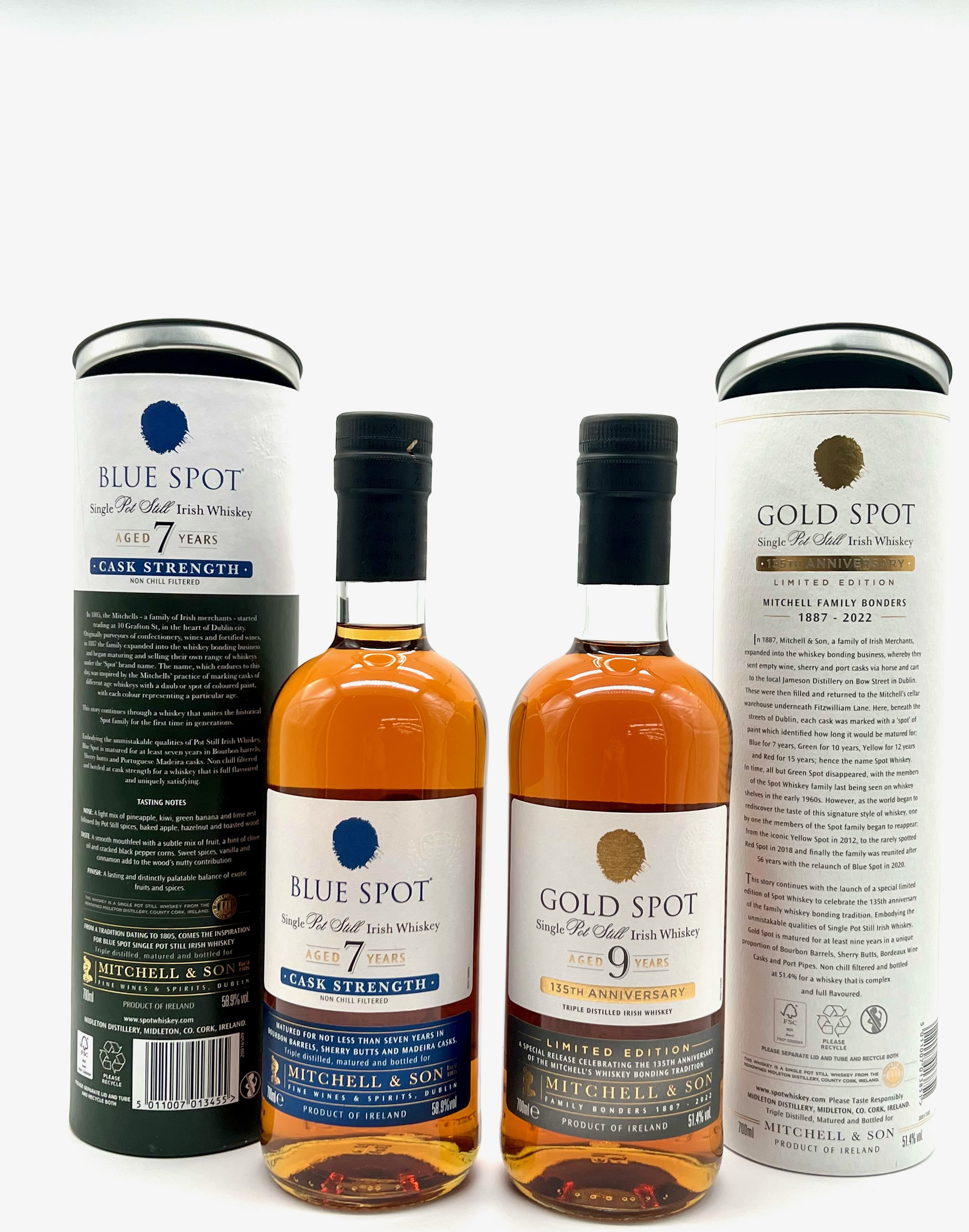 Mitchell & Son Blue Spot & Gold Spot Whiskey Bundle